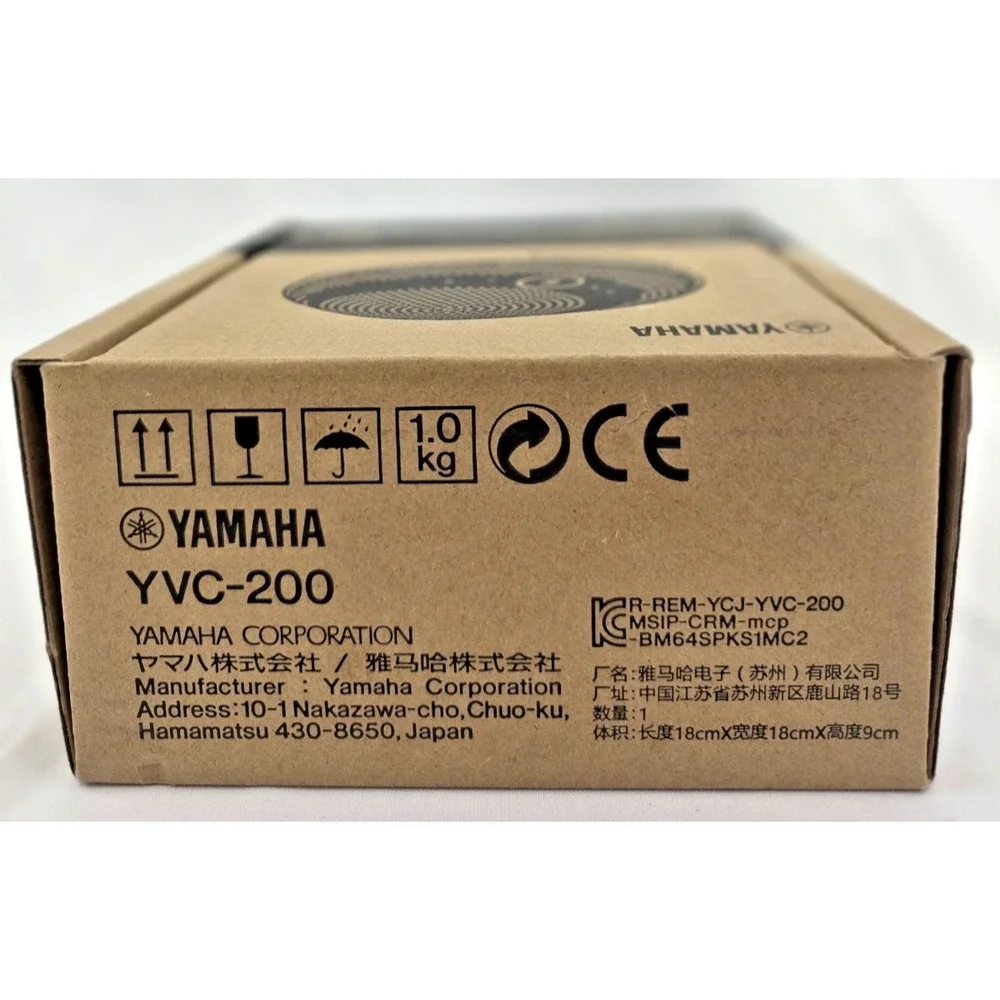 Yamaha YVC-200 Portable USB Bluetooth Speakerphone UC Black 10-YVC200-B New